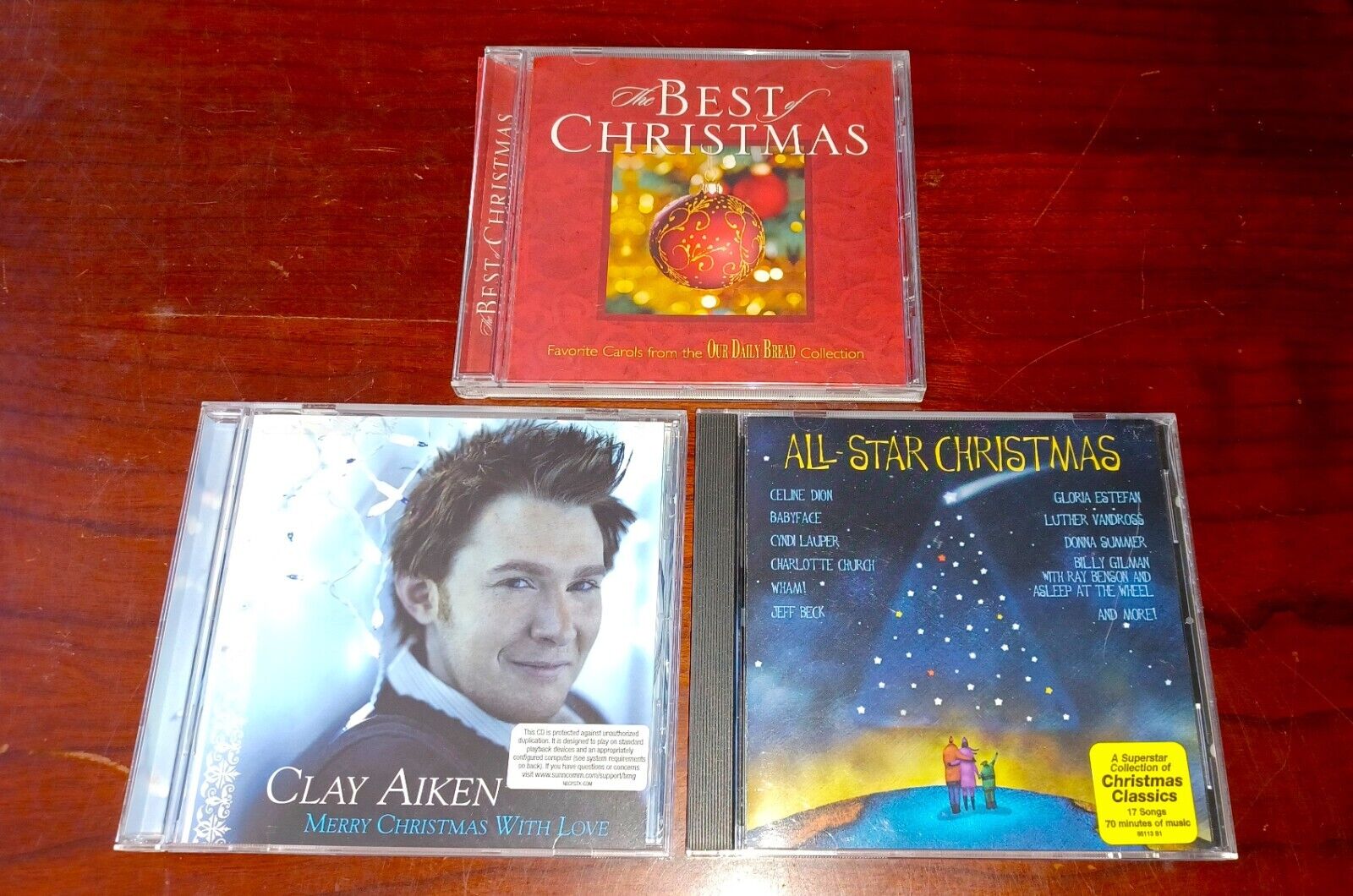 Best Christmas Music Cd Lot of 3 Clay Aiken All Star Wham Dion Beck Summer VG+