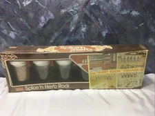 Vtg Blisscraft Under Cabinet Spice 'n Herb Rack NEW  1970's Organizer System#142