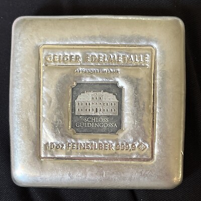 Geiger Edelmetalle 10-oz Silver Original Cast Bar | eBay