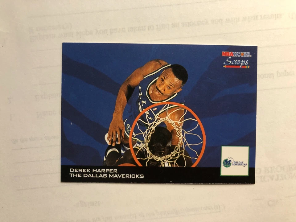 A 1994 DEREK HARPER SkyBox Basketball Card # 6 Made in USA - Image 2 of 4