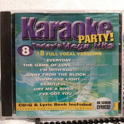 8 Karaoke Party Todays Mega Hits,  8 Full Vocal Versions - Audio CD