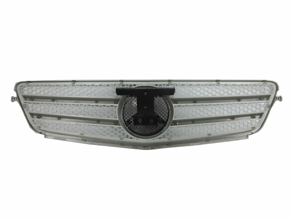 W204 2008-2010 Pre-Facelift parrilla/parrilla 2 aletas cromo/plateado para Mercedes-Benz Foto 4 de 4