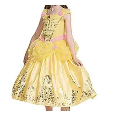 Disguise Girl's Prestige Costume Dress-Up Belle, XS (3T-4T)
