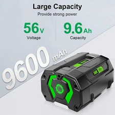 9.6AH Battery For EGO 56Volt POWER+ Cordless Lithium Ion BA2240 BA2800T BA5600T