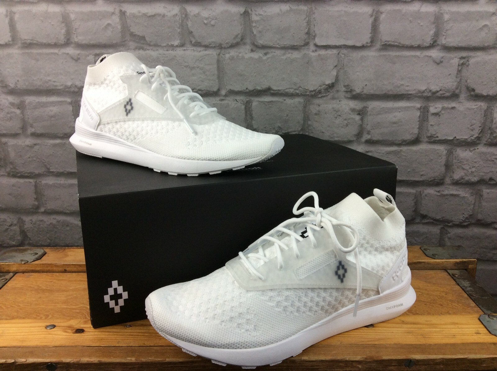 MARCELO BURLON REEBOK LADIES ZOKU RUNNER WHITE KNIT TRAINERS RRP Â£285 AD |  eBay
