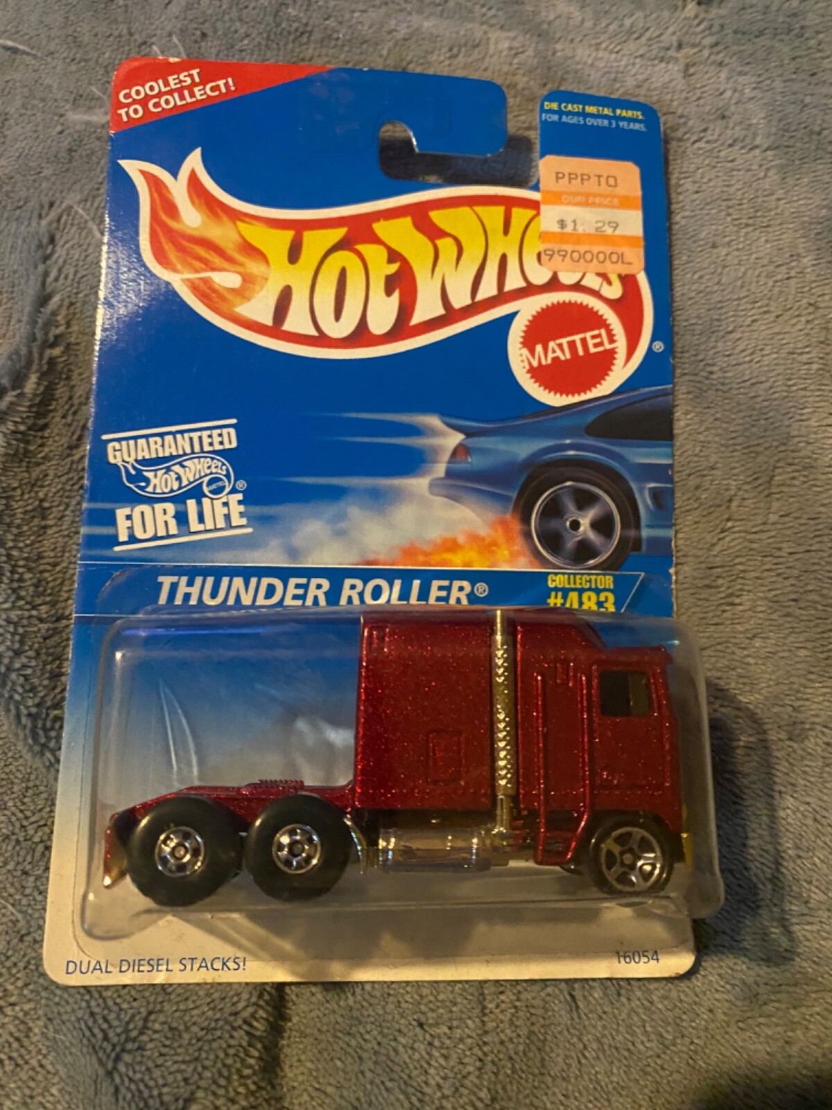Hot Wheels Thunder Roller Semi Truck - 1995 Collector Edition #483 On Coolest To Collect Card