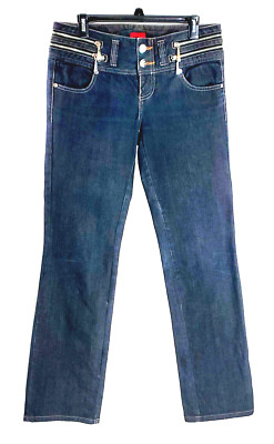 Denim Vero Moda Rock Punk Heavy Weight Jeans Size 32 x 31 Low Rise Button Fly