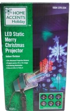 Home Accents Holiday LED Static Merry Christmas Illusion Projector Images New