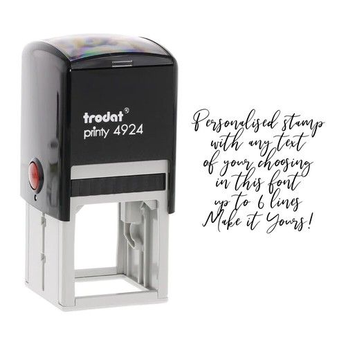 Trodat Self Inking Personalised Text Laser Rubber Stamps - 44 fonts to Choose - Picture 30 of 45