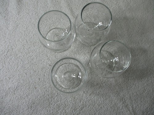4 VINTAGE BRANDY MINI SNIFFER MID CENTYRY SMALL SHOT GLASS SIZE MAN CAVE - Picture 4 of 9
