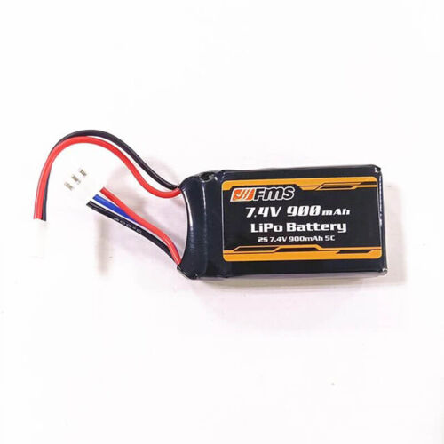 FMS 2S 7.4v 900mAh LiPo Battery w/ JST Connector Plug - Afbeelding 1 van 1