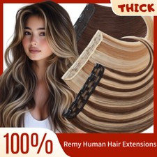 CLEARANCE One Piece Clip in 100 Remy Human Hair Extensions Remy 24" Highlight
