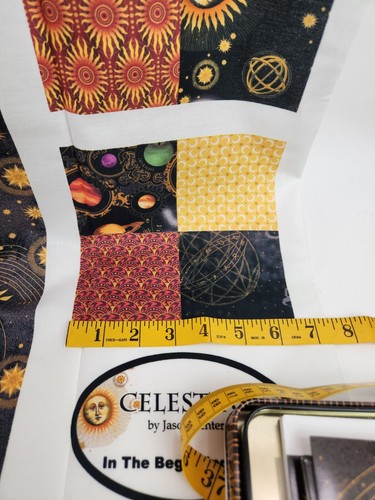 The Sun The Moon & The Stars In The Beginning Fabric Panel Cards Collector Tin - Picture 9 of 13