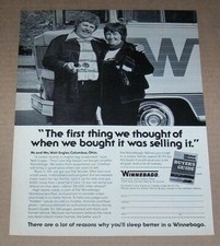 1977 print ad page - Winnebago motor home WALT ENGLER Columbus Ohio advertising