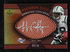 2007 NFL Sweet Spot Pigskin Sigs Tier 2 Silver 5/49 Jerricho Cotchery Auto 16t8
