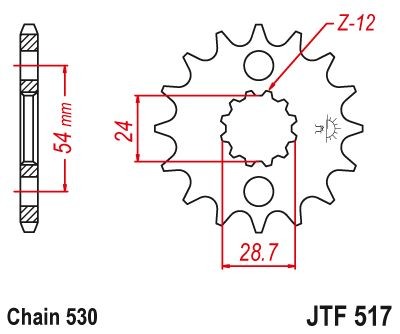 JT Front CS Sprocket 17-530 For Kawasaki Ninja ZX14R ZX1400 ABS SE