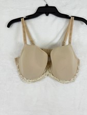 Wacoal Bra 38DD Beige Embrace Lace Underwire Lightly Padded T-Shirt Womens