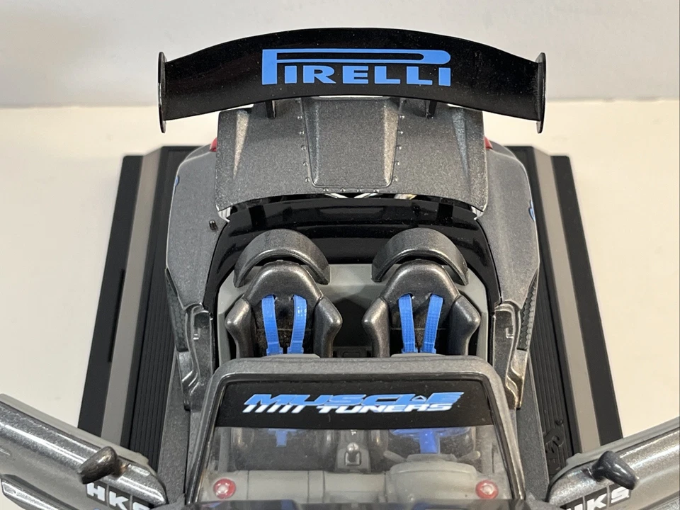 Muscle Machines 1:24 Die Cast Muscle Tuner Toyota MRS MR2 Spyder Car With Base - Image 4 of 4