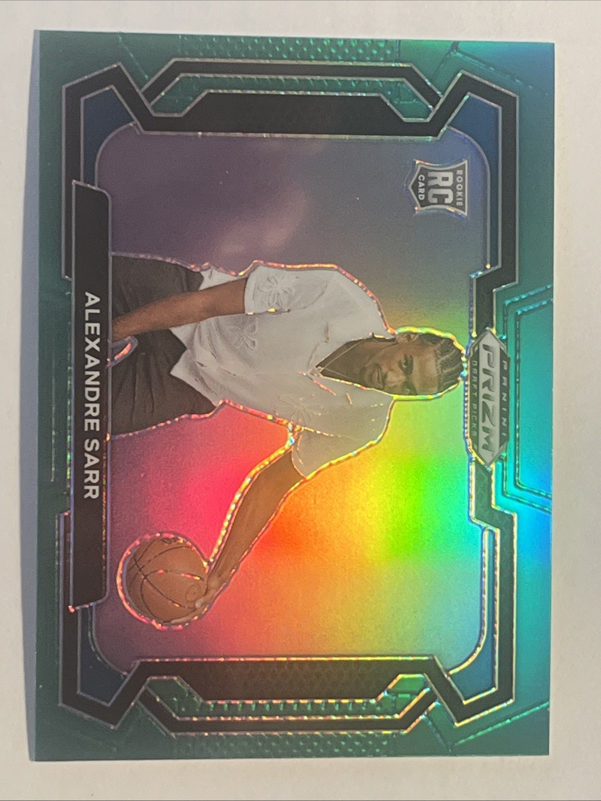 2024 Panini Prizm Draft Picks - Alexandre Sarr #52 Green Prizm Variations (RC)