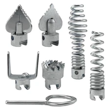 7Pcs Drain Cleaner Combination Cutter Head Set, 16mm Dredging for Ridgid k50