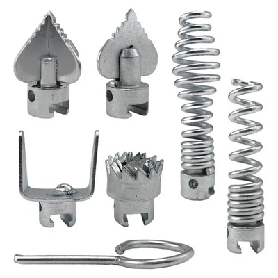 LYSHUJLI 7Pcs Drain Cleaner Combination Cutter Head Set, 16mm Dredging for Ridgid k50