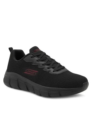 SKECHERS HERRENSCHUHE SPORT MEMORY FOAM BOBS FLEX 118106 SCHWARZ 40 BIS 45