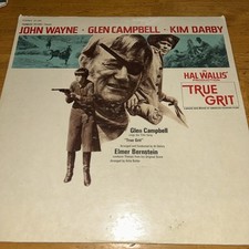 TRUE GRIT stars John Wayne, Glen Campbell ~ 1969 Soundtrack Vinyl Record