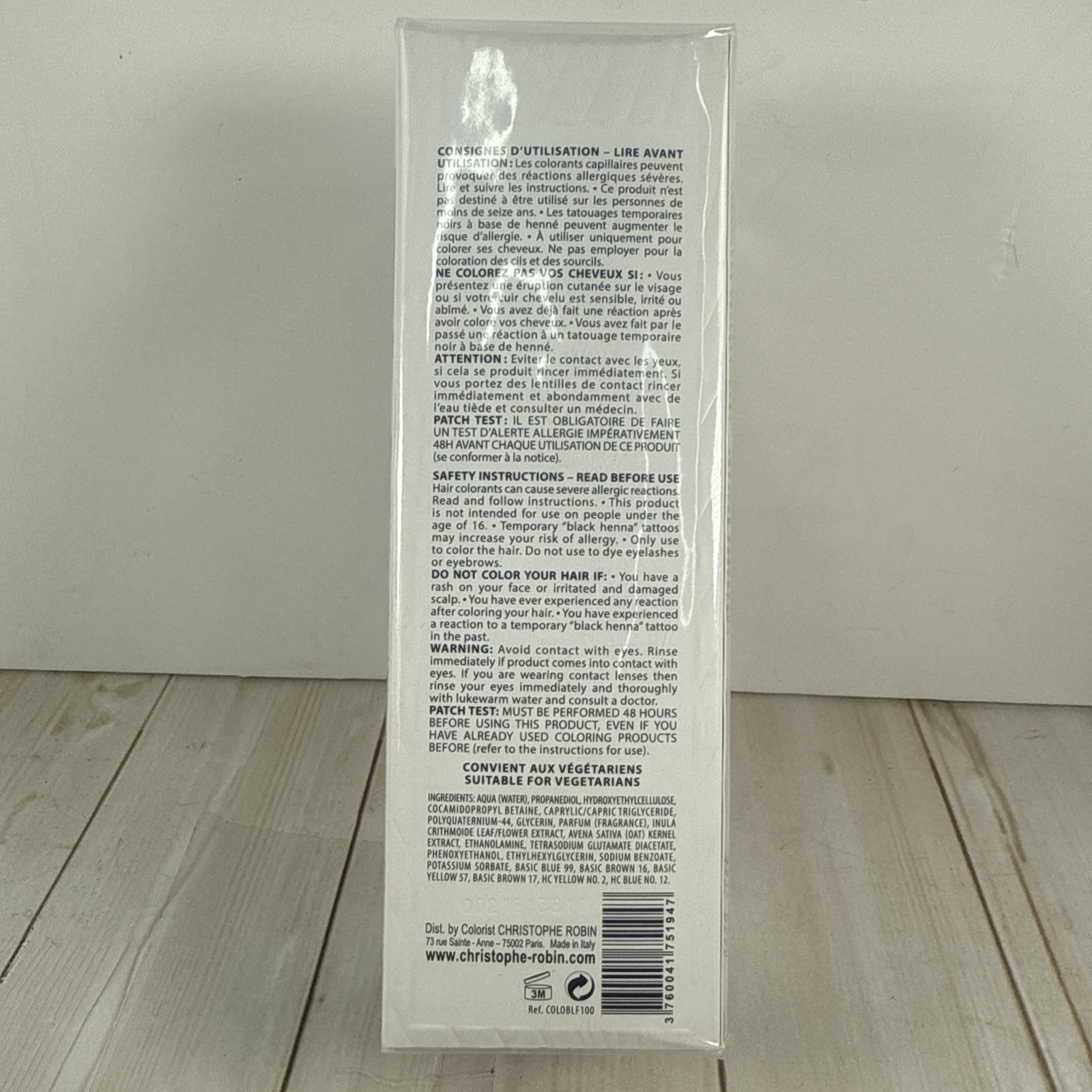 Christophe Robin Temporary Color Gel Dark Blonde Made in Italy 3.4 fl oz NEW NIB