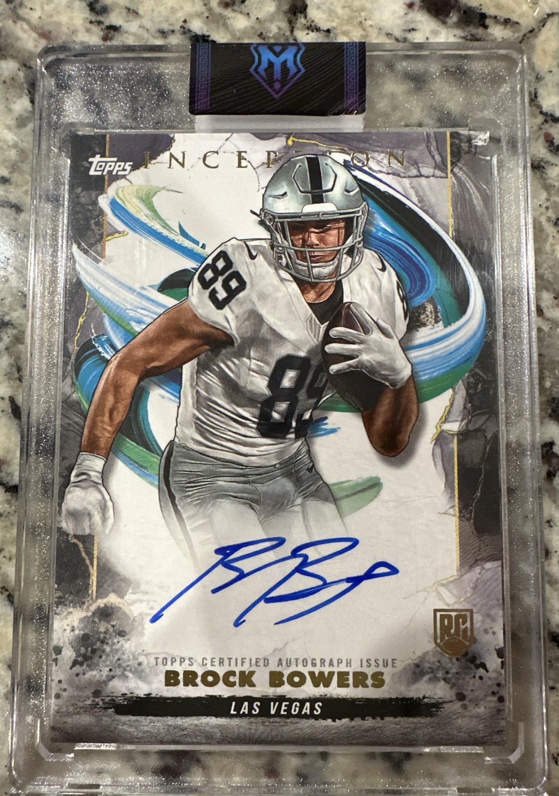 2024 Topps Inception - Rookie Autographs Brock Bowers #RA-BB (AU, RC)