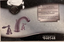 Brand New AquaSource Widespread Bathroom Faucet – Brushed Silver – Model 040548