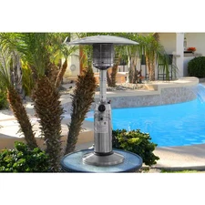 11,000 BTU Portable Stainless Steel Propane Patio Heater Free Ship NEW