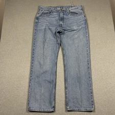 Levis 569 Loose Straight Fit Jeans Mens 38x34 Blue Medium Wash Denim