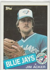 1985 topps #101 Jim Acker BLUE JAYS