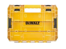 DEWALT Tough Case Organizer Toolbox with Transparent Lid, Detachable Tray, Japan