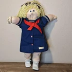 Cabbage Patch Kids Doll Kids OS Navy Blue 1984 Signed Soft Sculpture Sailor