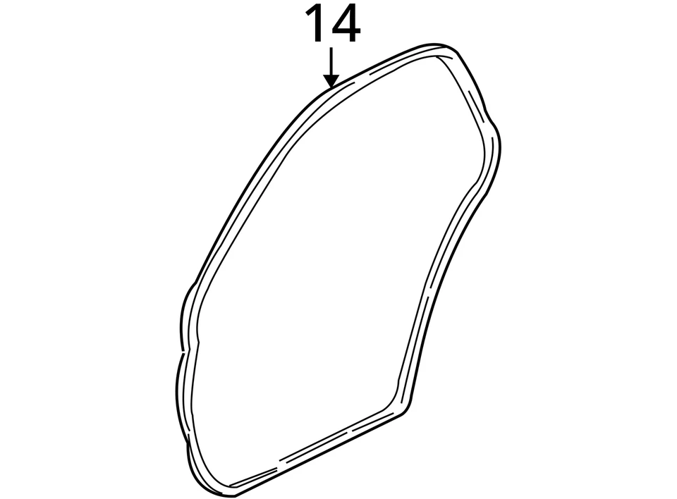 APTO PARA CADILLAC DEVILLE 2000-2003 TIRA METEOROLÓGICA ASM RR S/D AU 89022832 - NUEVO OEM Foto 3 de 3