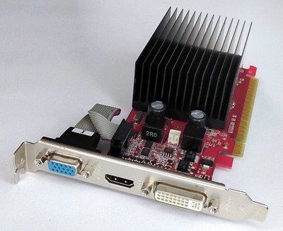 PCIe x16 Grafikkarte Palit, GeForce 210, 512 MB DDR3, VGA DVI HDMI, gebraucht