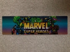 Original Marvel Suoer Heroes  Arcade game plexi marquee 