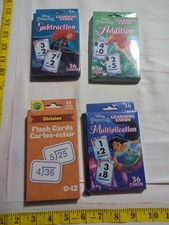 Disney Princess Learning Flash Cards Little Mermaid, Mulan Aladdin, Merida Brave