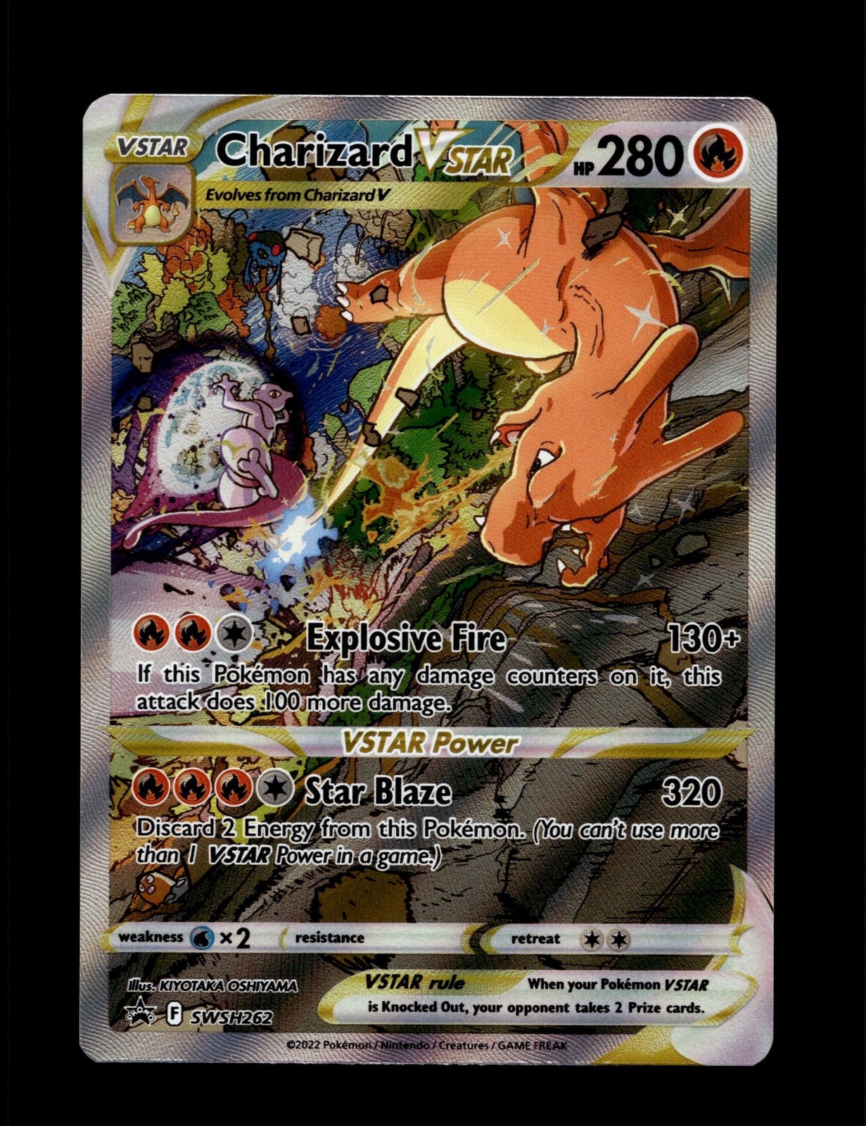 Pokemon SWSH Black Star Promos Charizard VST 2022 #SWSH262