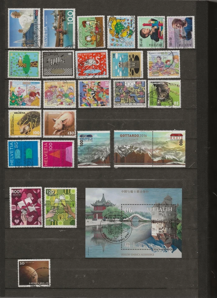 SELLOS SUIZA (2) -- 5 FOTOS HOJAS Y SELLOS, VER DESCRIPCIÓN -- - Imagen 2 de 4