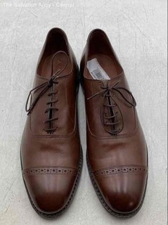 Allen Edmonds Mens Brown Leather Cap Toe Lace Up Oxford Dress Shoes Size 11