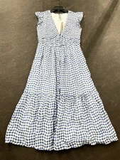 BY ANTHROPOLOGIE The Peregrine Midi Dress Women's Size MP Gray Multi