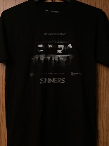 Sinners - “Sinners Are Coming” - In Theaters 4/18/25 - Black Shirt - Warner - L