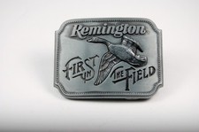 Belt Buckle Vintage Pewter First in Field Remington "Canada Goose" Sid Bell 1980
