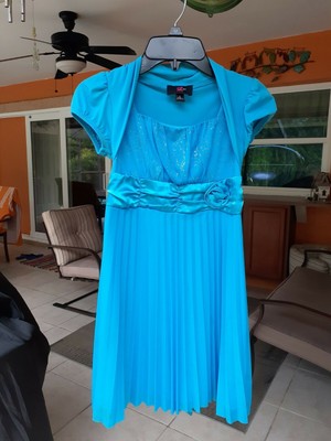 light blue christmas dress