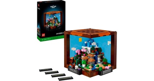 LEGO MINECRAFT BANCO DA LAVORO 21265 ORIGINALE - Foto 2 di 2