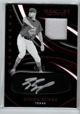 2020 Monochrome Memorabilia Autographs #32 Brock Burke 49 (ref 152475)