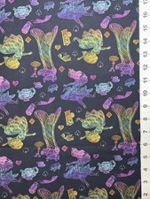 Alice in Wonderland Custom Fabric Fat Quarter 18  x28  Cotton Spandex