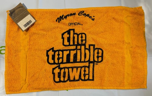 Myron Cope's Official - The Terrible Towel - Pittsburgh Steelers - Throwback - Picture 1 of 2